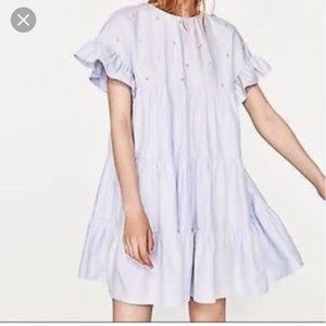 Zara Pearled Baby Doll Dress